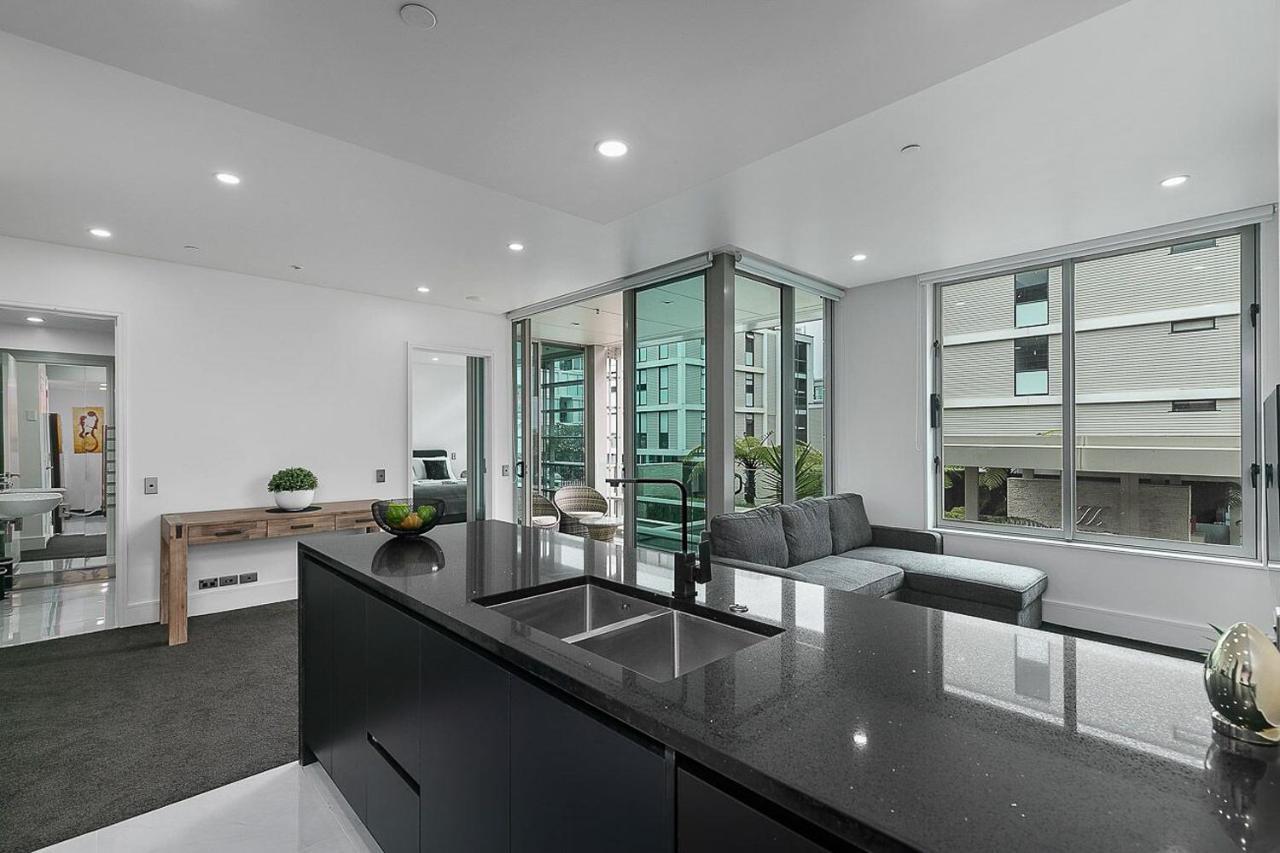 Qv Upscale Modern Viaduct Apt With Parking - 965 Auckland Luaran gambar